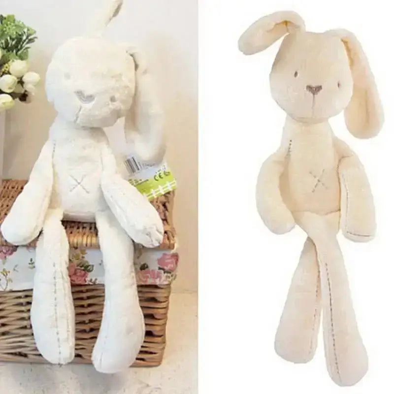 Cute bunny plush toy Rabbit stuffed animal with soft fabric and floppy ears, perfect for kids and cuddles.