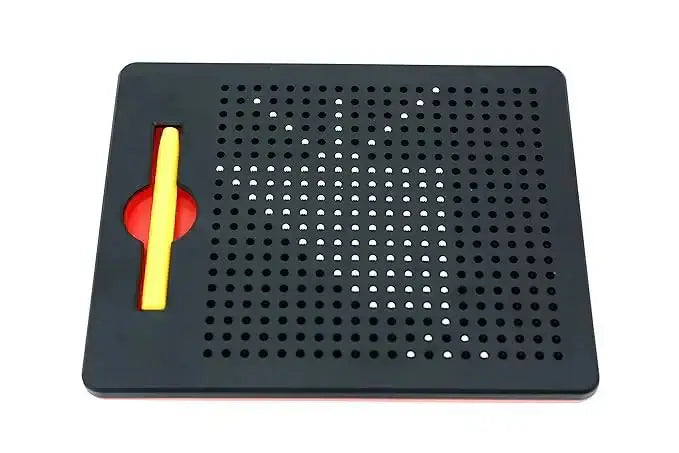 Magnetic drawing board for kids showcasing a black board with a stylus for mess-free drawing and creativity.